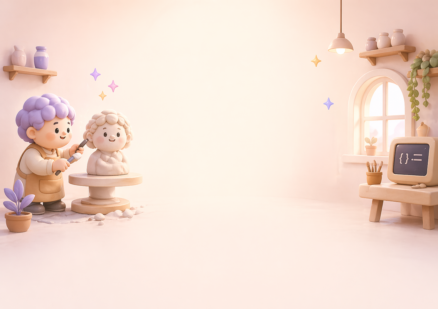 Pygmalion Atelier hero scene